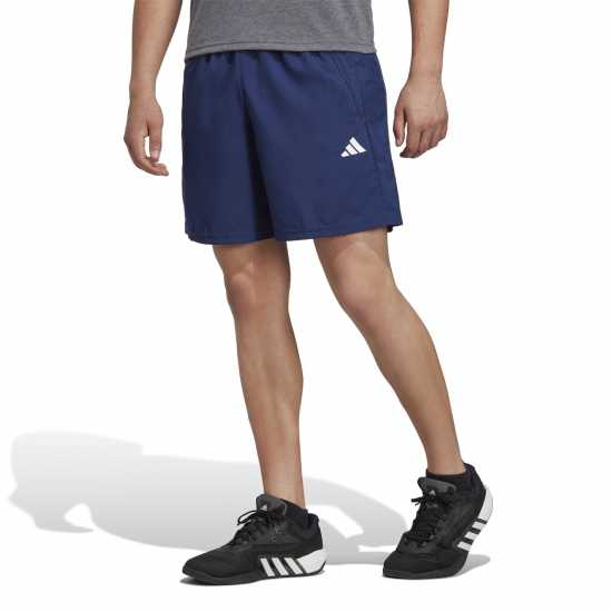 Мъжки къси панталони Adidas Дамски Къси Шорти За Тренировка Train Essentials Woven Training Shorts Mens Тъмно син/Бял Adidas Дамски Къси Шорти За Тренировка Train Essentials Woven Training Shorts Mens Тъмно син/Бял Мъжки къси панталони