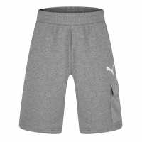 Puma Fleece Jogger Shorts Сива Хизър 