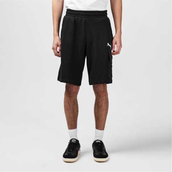 Puma Fleece Jogger Shorts Black 