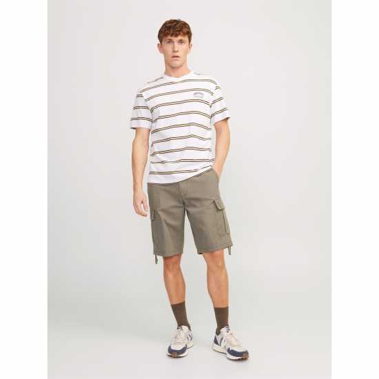 Jack And Jones Cole Barkley Cargo Shorts Бънджи корд Мъжко облекло за едри хора