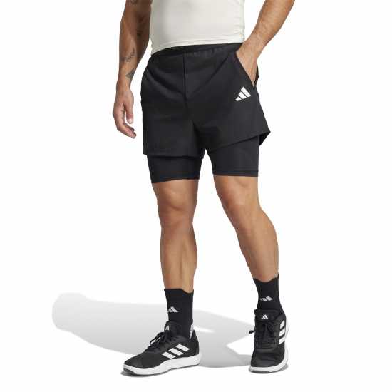 Adidas Мъжки Шорти Gym+ 2-In-1 Shorts Mens  Мъжки къси панталони