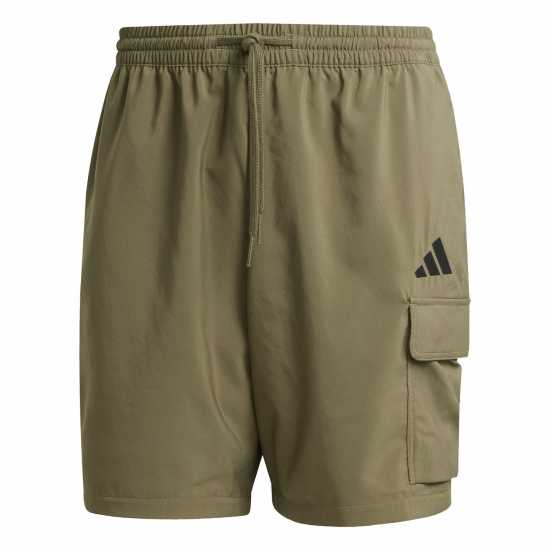 Adidas Essentials Small Logo Cargo Chelsea Shorts Олива/Черно Adidas Essentials Small Logo Cargo Chelsea Shorts Олива/Черно