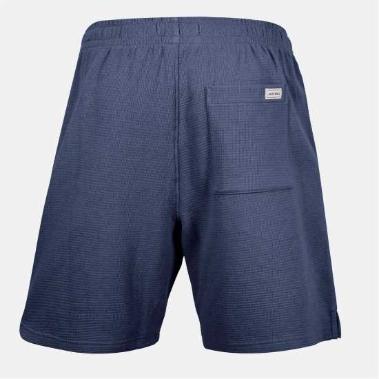 Jack Wills Waffle Fleece Jogger Shorts Нощно небе 