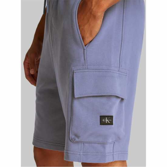 Calvin Klein Jeans Woven Label Short Сиво-син Calvin Klein Jeans Woven Label Short Сиво-син