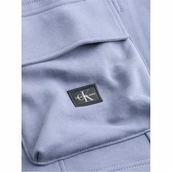 Calvin Klein Jeans Woven Label Short Сиво-син Calvin Klein Jeans Woven Label Short Сиво-син