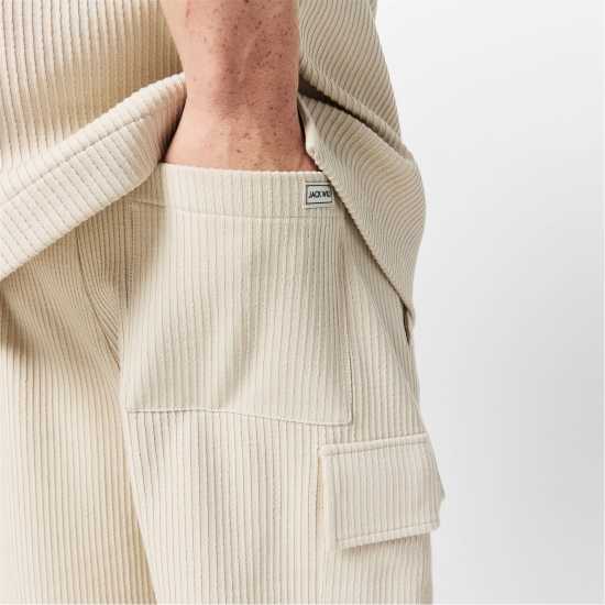 Jack Wills Txtr Cargo Short Sn53 Putty Мъжки къси панталони
