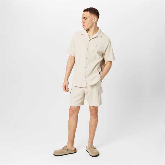 Jack Wills Txtr Cargo Short Sn53 Putty Мъжки къси панталони
