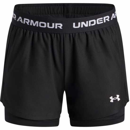 Детски къси панталони Under Armour Tech 2N1 Short Jn54 Black Under Armour Tech 2N1 Short Jn54 Black Детски къси панталони
