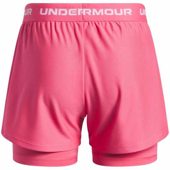 Under Armour Tech 2N1 Short Jn54 Super Pink Детски къси панталони