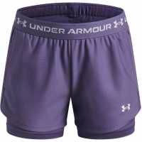 Under Armour Kids Tech™ Play Up Performance Gym Shorts Purple/White 