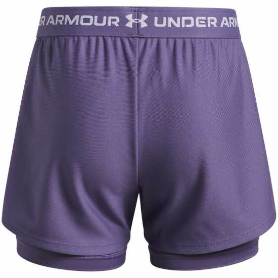 Under Armour Kids Tech™ Play Up Performance Gym Shorts Purple/White 