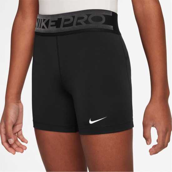 Nike 3In Girls Short Черно/Сиво/Бяло Детски къси панталони