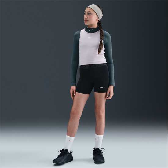 Nike 3In Girls Short Черно/Сиво/Бяло Детски къси панталони