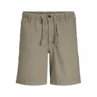 Мъжки Шорти Jack And Jones Linen Shorts Mens Прахнато маслина Мъжки панталони чино