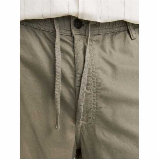 Мъжки Шорти Jack And Jones Linen Shorts Mens Прахнато маслина Мъжки панталони чино