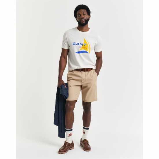 Къси Панталони Gant Relaxed Fit Chino Shorts Тъмно кафяво Къси Панталони Gant Relaxed Fit Chino Shorts Тъмно кафяво
