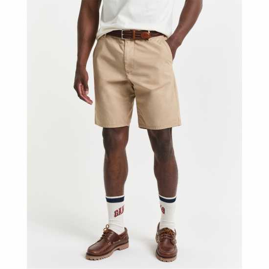 Къси Панталони Gant Relaxed Fit Chino Shorts Тъмно кафяво Къси Панталони Gant Relaxed Fit Chino Shorts Тъмно кафяво