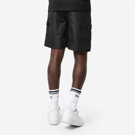 Lonsdale Мъжки Къси Панталони С Джобове Cargo Shorts Mens Black Мъжко облекло за едри хора