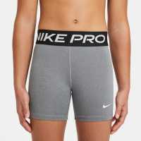 Nike Къси Панталони Момичета Pro Shorts Junior Girls Сива Хизър Детски къси панталони