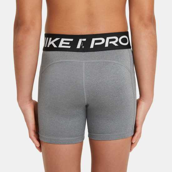 Nike Къси Панталони Момичета Pro Shorts Junior Girls Сива Хизър Детски къси панталони