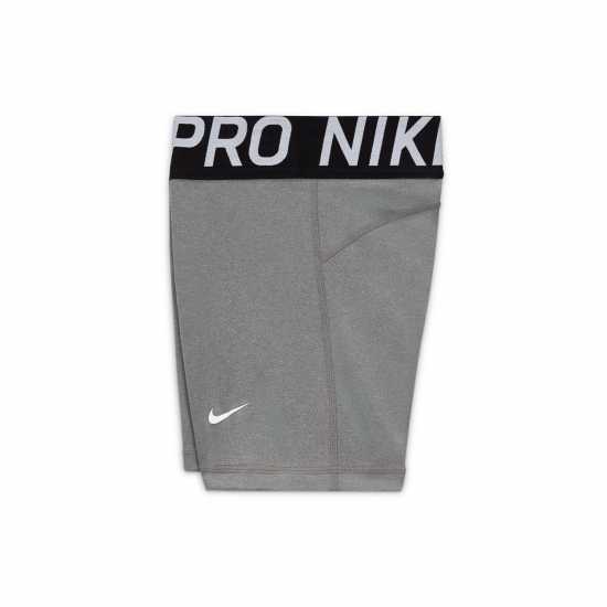 Nike Къси Панталони Момичета Pro Shorts Junior Girls Сива Хизър Детски къси панталони