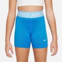 Nike Къси Панталони Момичета Pro Shorts Junior Girls World Indigo Детски къси панталони