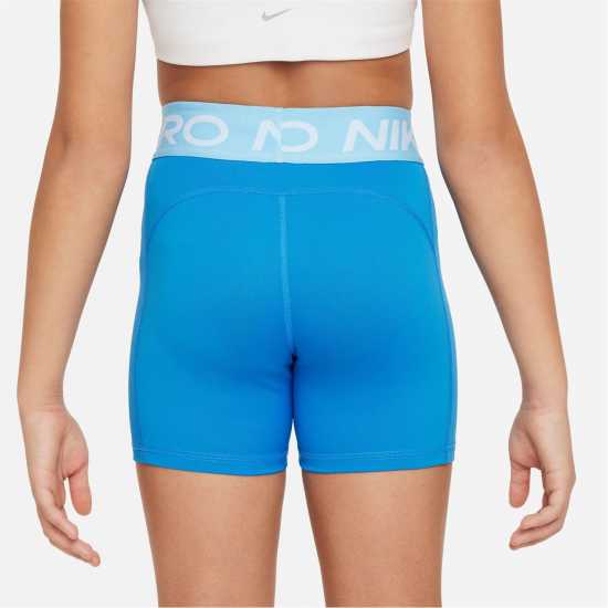 Nike Къси Панталони Момичета Pro Shorts Junior Girls World Indigo Детски къси панталони