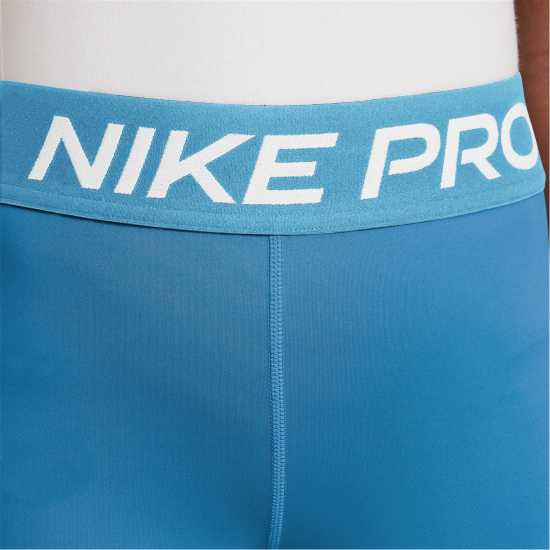 Nike Къси Панталони Момичета Pro Shorts Junior Girls World Indigo Детски къси панталони
