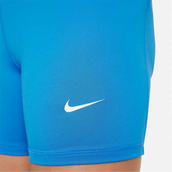 Nike Къси Панталони Момичета Pro Shorts Junior Girls Photo Blue Детски къси панталони