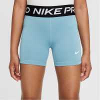 Nike Къси Панталони Момичета Pro Shorts Junior Girls Denim Turq Детски къси панталони