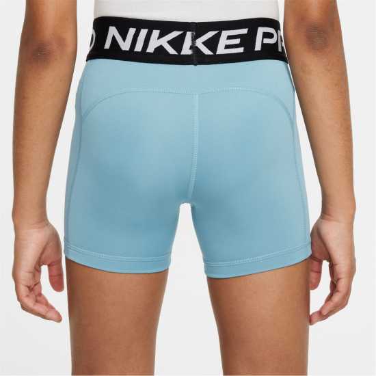 Nike Къси Панталони Момичета Pro Shorts Junior Girls Denim Turq Детски къси панталони