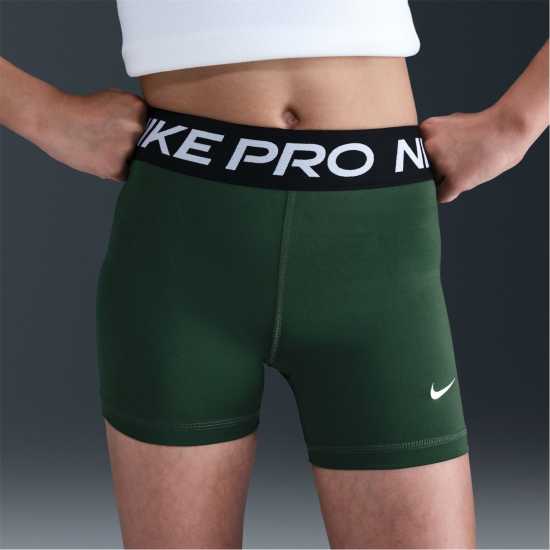 Nike Къси Панталони Момичета Pro Shorts Junior Girls Denim Turq Детски къси панталони