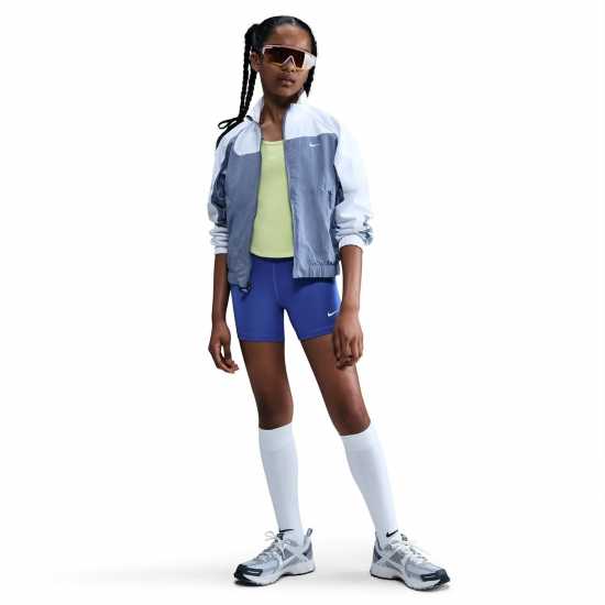 Детски къси панталони Nike Къси Панталони Момичета Pro Shorts Junior Girls Blue/White Nike Къси Панталони Момичета Pro Shorts Junior Girls Blue/White Детски къси панталони