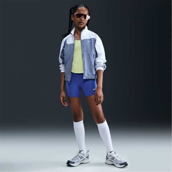 Детски къси панталони Nike Къси Панталони Момичета Pro Shorts Junior Girls Blue/White Nike Къси Панталони Момичета Pro Shorts Junior Girls Blue/White Детски къси панталони
