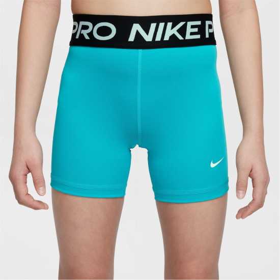 Nike Къси Панталони Момичета Pro Shorts Junior Girls Прахав катран Детски къси панталони