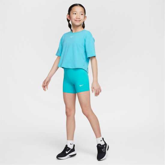 Nike Къси Панталони Момичета Pro Shorts Junior Girls Прахав катран Детски къси панталони
