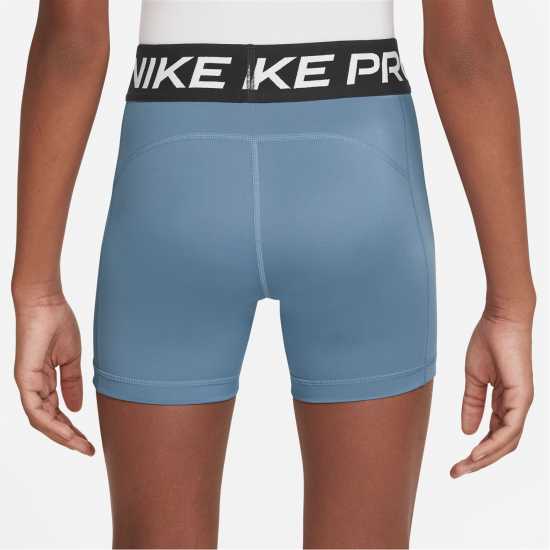 Nike Къси Панталони Момичета Pro Shorts Junior Girls Work Blue Nike Къси Панталони Момичета Pro Shorts Junior Girls
