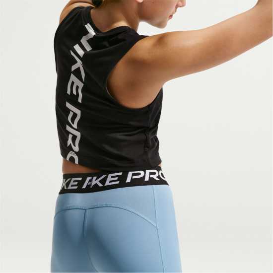 Nike Къси Панталони Момичета Pro Shorts Junior Girls Work Blue Nike Къси Панталони Момичета Pro Shorts Junior Girls
