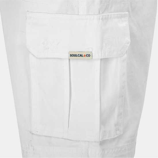 Soulcal Washed Short Mens White Soulcal Washed Short Mens White