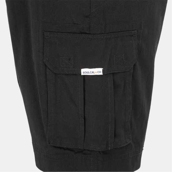 Soulcal Washed Short Mens Black Soulcal Washed Short Mens Black
