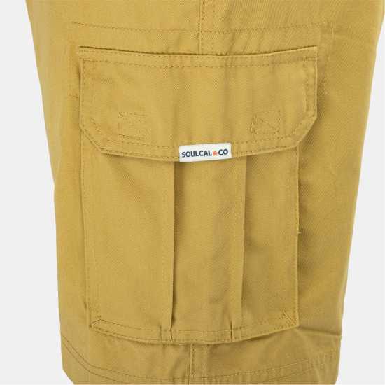 Soulcal Washed Short Mens Brown 