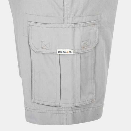 Soulcal Washed Short Mens Silver 