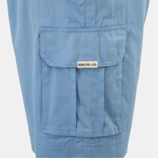 Soulcal Washed Short Mens Blue 