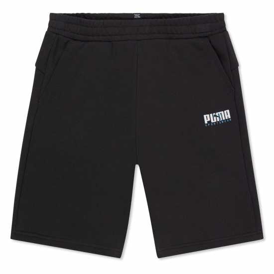 Puma Key Graphic Sweat Short B Tr Jogger Unisex Kids Черно Пума Детски къси панталони