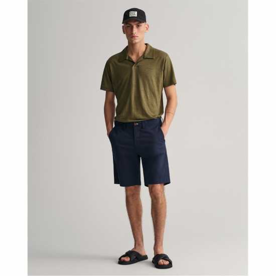 Gant Hallden Slim Fit Twill Shorts Marine 410 Мъжки къси панталони