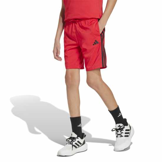 Adidas Тъкани Детски Шорти Essential Woven Shorts Juniors Червен/Черен Детски къси панталони