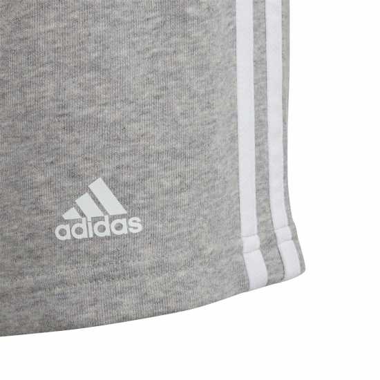 Sale Adidas Fleece Short Junior Girls Grey/White Детски къси панталони