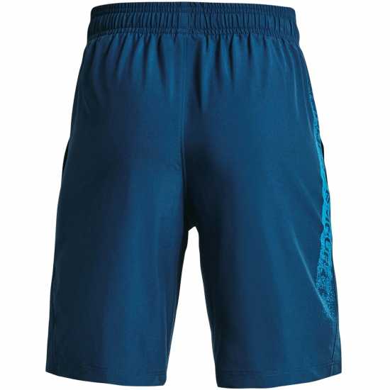 Under Armour Момчешки Къси Гащи Woven Graphic Shorts Junior Boys PetrolBlue Детски къси панталони