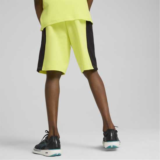 Puma Active Sports Graphic Sweat Shorts T Jogger Short Unisex Kids Лимонов шербет Детски къси панталони