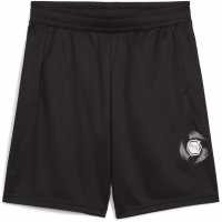 Puma Active Sports Graphic Poly Shorts B Gym Short Unisex Kids Черно Пума Детски къси панталони